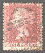 Great Britain Scott 33 Used Plate 163 - SF